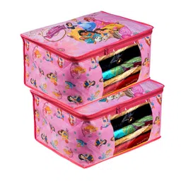 Kuber Industries Pink Set of 2 Regular Multi-Utility Organisers-0
