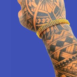Dynamic Retail Global Men Gold-Plated Wraparound Bracelet-image-37
