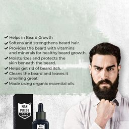 Man Pride Royal Prestige Argan And Almond Beard Oil - 30 ml image 2