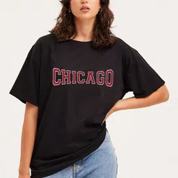 Moda Rapido Women Typography Printed T-shirt-picture-35