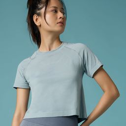 FEIER Women Solid Round Neck T-shirt-image-20