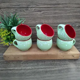laghima jadon Multicoloured Printed Ceramic Glossy Cups Set of Cups and Mugs image 3