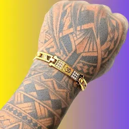 Dynamic Retail Global Men Gold-Plated Link Bracelet-image-32