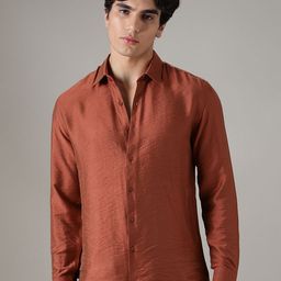 Banana Club Men Classic Slim Fit Opaque Casual Shirt-image-73