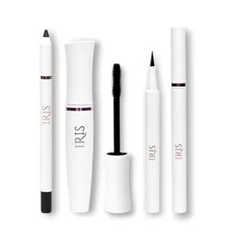 IRIS COSMETICS Trilogy Set Of 3 Eyeliner, Kohl Pencil & Mascara Combo-8