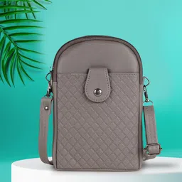 NORVE Textured Sling Bag with Quilted-2