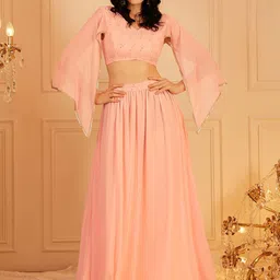 indo street 
Embellished Top With Skirt Co-Ords-picture-21