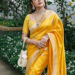 Aldwych Ethnic Motifs Woven Design Zari Banarasi Saree-picture-55