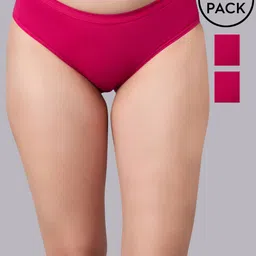 SIMOH Pack Of 3 Mid-Rise Hipster Briefs - H7117_Pink_Pink_Pink-42
