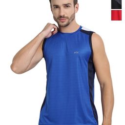 FTX Men Pack of 3 Dri-FIT Colourblocked Round Neck T-shirts-picture-28