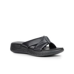 Bata Women Textured Open Round Toe Flats-20