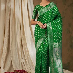 DIVASTRI Woven Design Designer Banarasi Saree-image-82