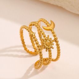 MYKI Gold-Plated Adjustable Finger Ring-19