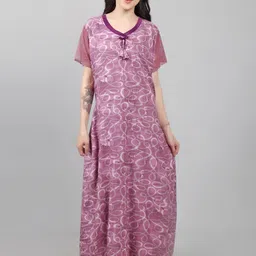 Be You Printed Maxi Nightdress-image-43