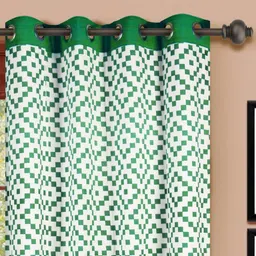 Dekor World Multicoloured Set of 2 Long Door Curtain image 5