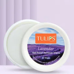 TULIPS Set Of 4 Lavender Nail Polish Remover Wipes-30 Wipes Each-36