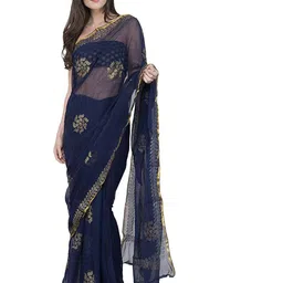 THE FASHION ATTIRE Floral Printed Patola Saree-picture-48