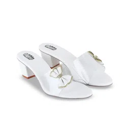 TAYDOL Block Heels With Bows-picture-1