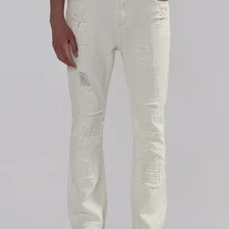 SHOWOFF Men Comfort Slim Fit Mid-Rise Highly Distressed Jeans-image-90