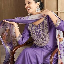 Rayon Slub Women Kurti With Dupatta & Bottomwear-image-44