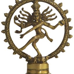 Exotic India Gold-Toned Nataraja Idol Showpiece-image-53