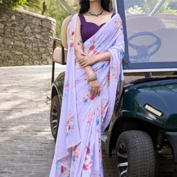 MADHAVPRIYA Floral Printed Beads and Stones Tussar Saree-picture-45