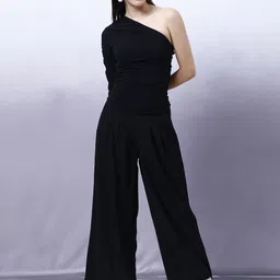 Shally Bhasin by Athena One Shoulder Neck Top With Trousers Co-Ords-image-97