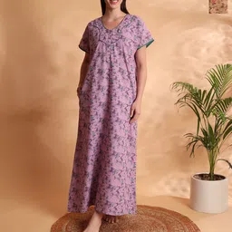 G4Girl Printed Maxi Nightdress-picture-38