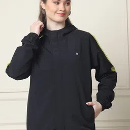 HOUSE OF VEDAS Waterproof Hooded Rain Jacket-image-39