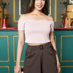 Mlada Wide Leg Regular Fit Mid Rise Outdoor Party Shorts with Slant Pockets-image-20