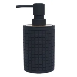 FabSeasons Black & Beige Textured Plastic Soap Dispenser-8