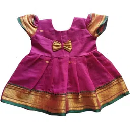 Mom and Me Purple Cotton Dresses-image-52
