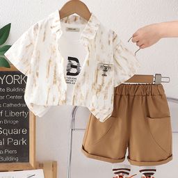 INCLUD Boys Printed Shirt with Shorts-image-30