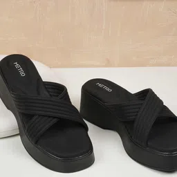 Metro Women Open Toe Platform Sandals-26