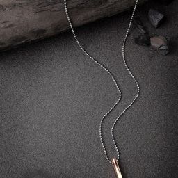 The Roadster Lifestyle Co Copper-Plated Geometric Pendant With Chain-image-84