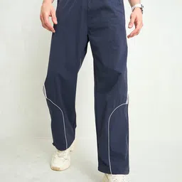 MASCLN SASSAFRAS Unisex Mid-Rise Loose Fit Wrinkle Free Parachute-image-66