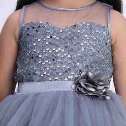 Toy Balloon kids Girls Embellished Sequined Fit & Flare Maxi Dress-image-74