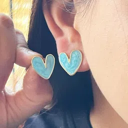 Lady Raiment Women Heart Shaped Studs Earrings-57