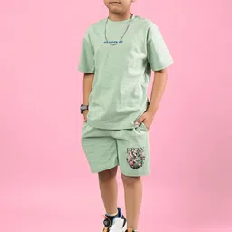 WEARDUDS Kids Printed T-shirt With Shorts-picture-33