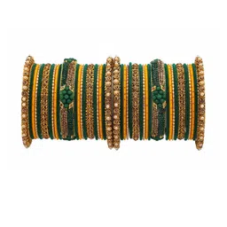 RIJOLI Green Alloy Bangle-35
