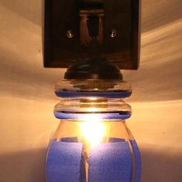 SOMIL Blue Glass Cylinder Printed Wall Lamps-picture-16