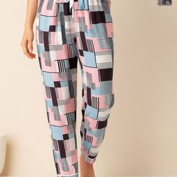 ETC Women Pack Of 2 Printed Mid-Rise Lounge Pants-picture-32