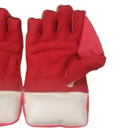 WICKET KEEPING RED & WHITE LEATHER Wicket Keeping Gloves-image-19