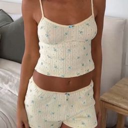 LULU & SKY Women Floral Printed Shoulder Straps Night suit-picture-15