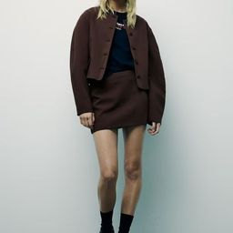 Blooming Tales Women Mandarin Collar Solid Lightweight Tailored Jacket-picture-8