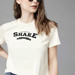 MACK JONNEY Women Printed Applique T-shirt-image-89