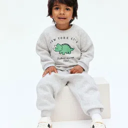H&M 2-Piece Printed Brushed-Inside Sweatshirt Set image 5