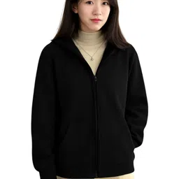 Kushi Flyer Women Fleece Open Front Zip-through Hooded Jacket-picture-34