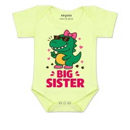 Arvesa Kids-Unisex Yellow Cotton Rompers-image-46
