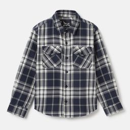 Blue Giraffe Boys Tartan Checks Opaque Checked Casual Shirt-image-83